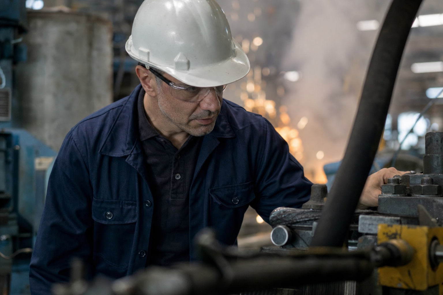 Fotografía del sector industrial que ilustra la historia de operaciones de directivos de Anglo American plc