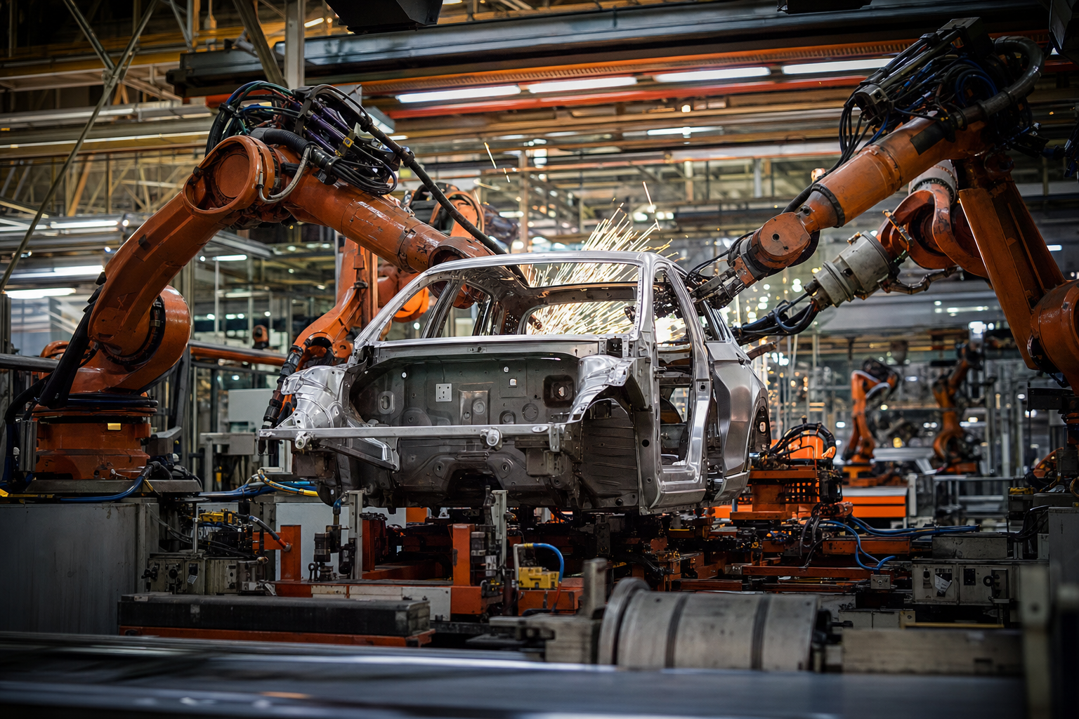 Photograph of a industrials setting illustrating the BOUYGUES story