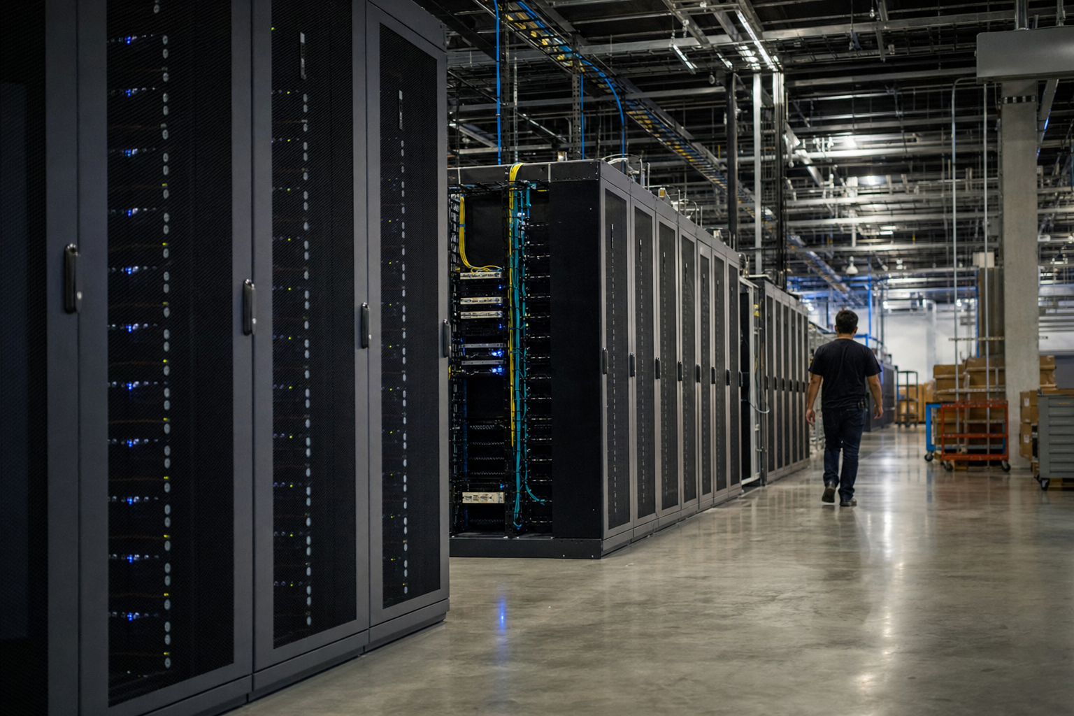 Photograph of a technology setting illustrating the Cloudflare, Inc. story