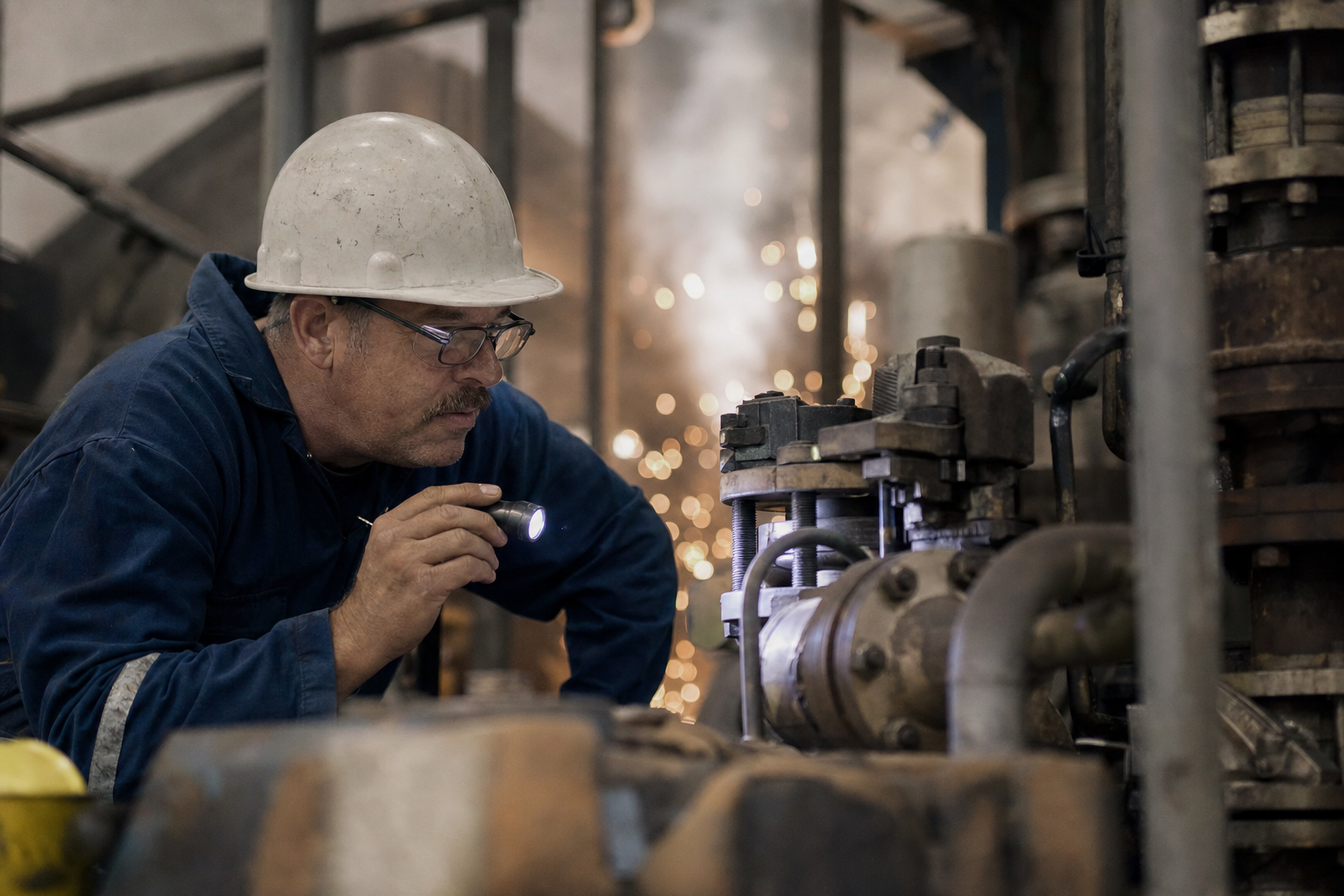Fotografía del sector industrial que ilustra la historia de operaciones de directivos de Leonardo DRS, Inc.