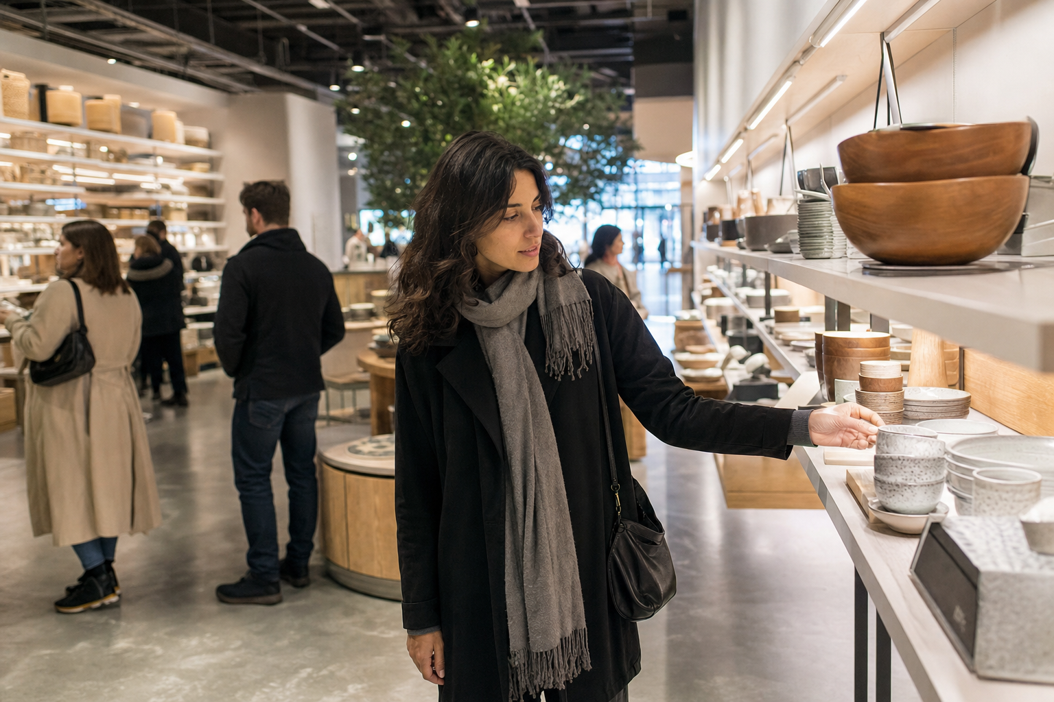 Photograph of a consumer setting illustrating the Hermes International story