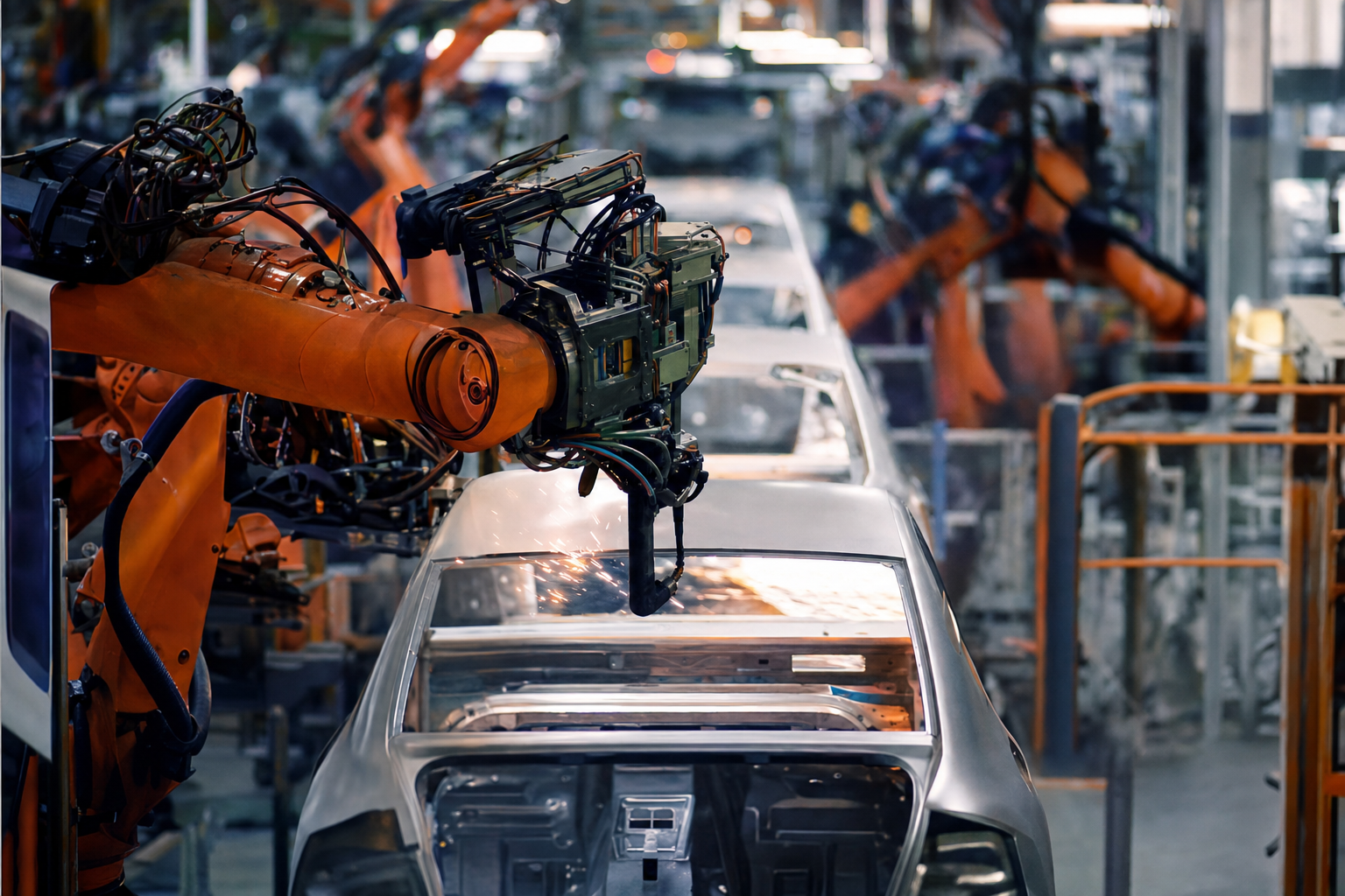 Photographie d'un cadre industriel illustrant l'histoire de Mercury Systems INC
