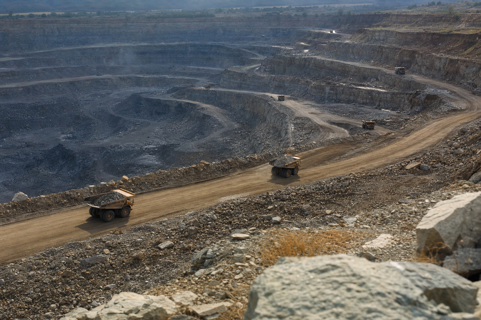 Photographie d'un cadre de matériaux illustrant l'histoire d'Osisko Metals Incorporated
