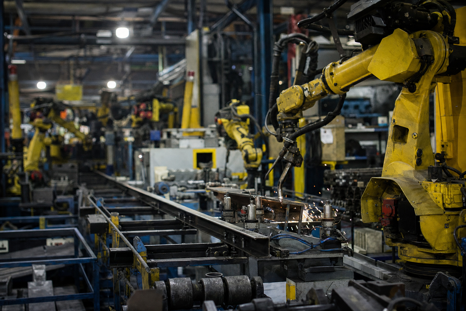 Fotografía de un entorno industrial que ilustra la historia de RENAULT