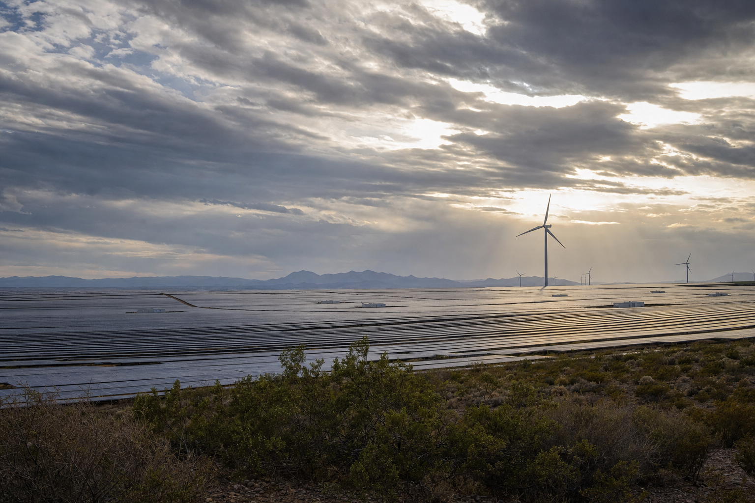 Photograph of a energy setting illustrating the Seche Environnement story