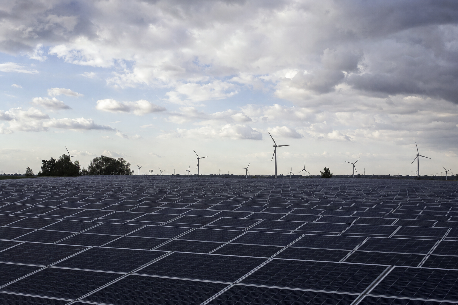 Photographie d'un environnement énergétique illustrant l'histoire de Totalenergies SE