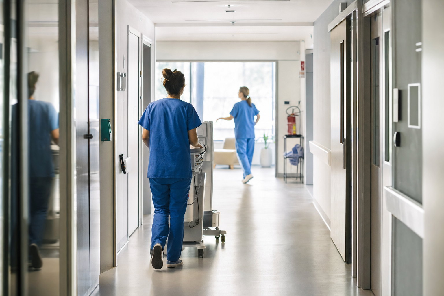 Photograph of a healthcare setting illustrating the Varex Imaging Corp story