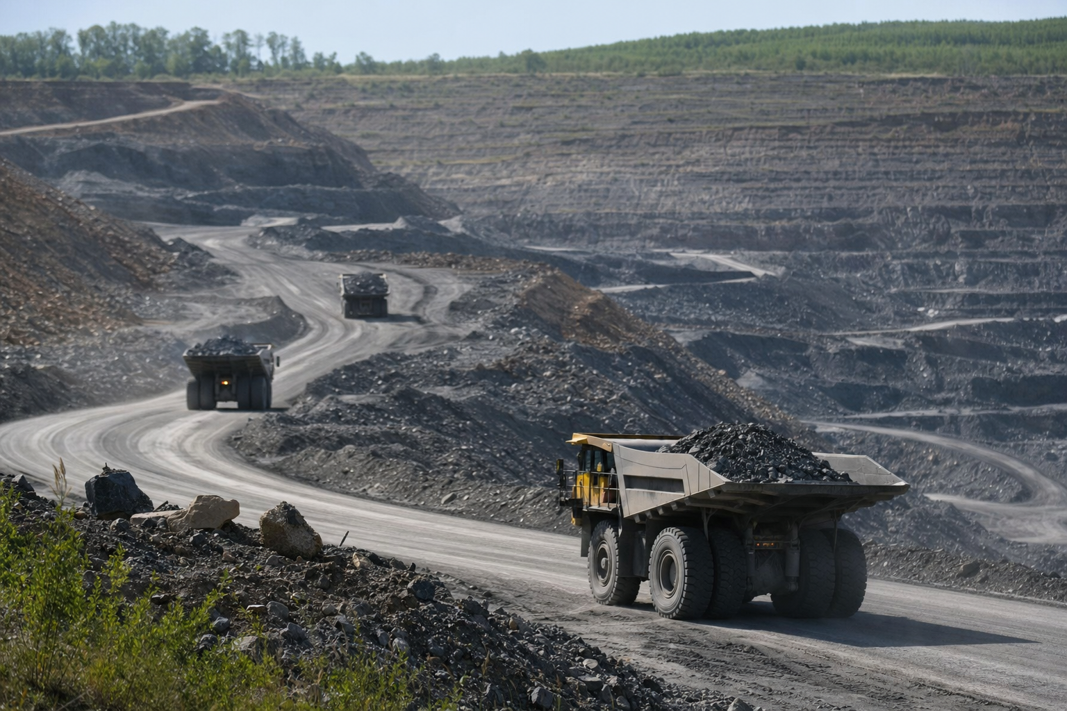 Fotografía de un entorno de materiales que ilustra la historia de Warrior MET Coal, INC.
